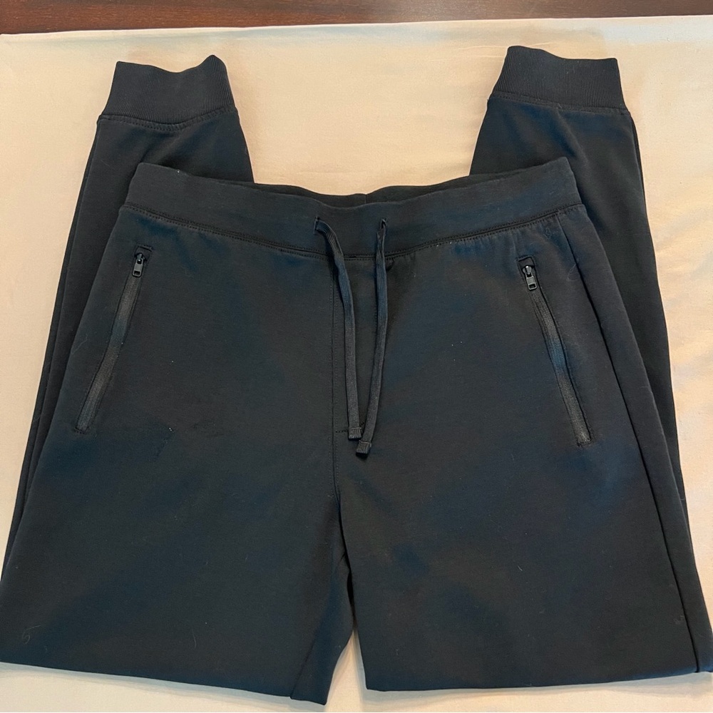 J. Crew Black Joggers with Zippered Pockets